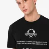 T-shirt in jersey di cotone biologico stampato
