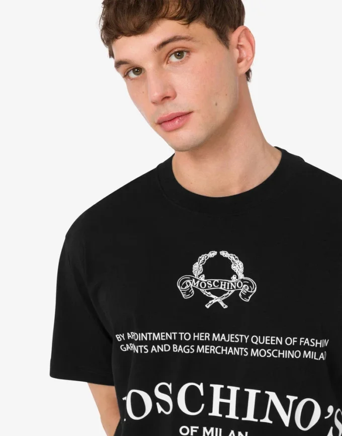 T-shirt in jersey di cotone biologico stampato
