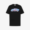 T-shirt in jersey di cotone biologico stampato