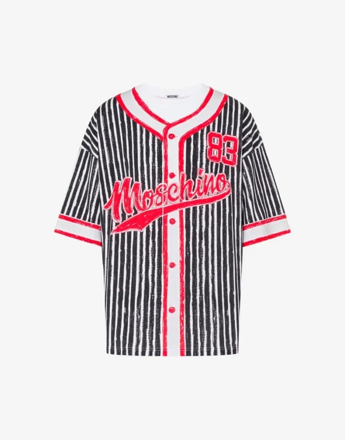 T-shirt in jersey di cotone biologico stampato