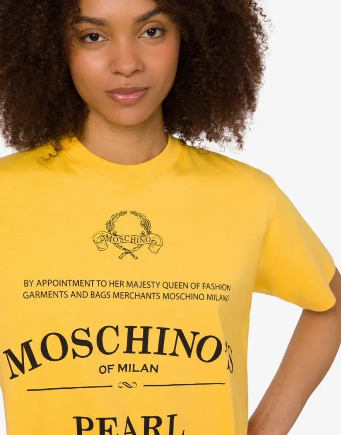 T-shirt in jersey di cotone biologico stampato T-shirt in jersey di cotone biologico stampato