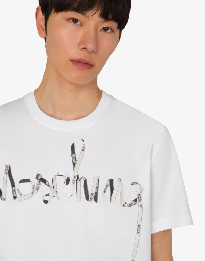 T-shirt in jersey di cotone biologico stampato