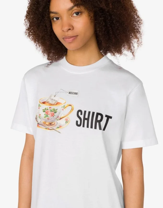 T-shirt in jersey di cotone biologico stampato T-shirt in jersey di cotone biologico stampato