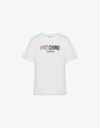 T-shirt in jersey di cotone stampato