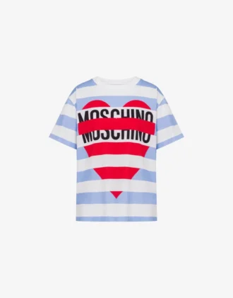 T-shirt in jersey di cotone stampato
