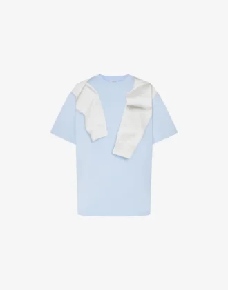 T-shirt in jersey di cotone stampato