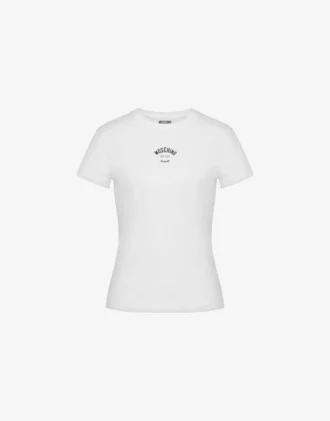 T-shirt in jersey di cotone stampato