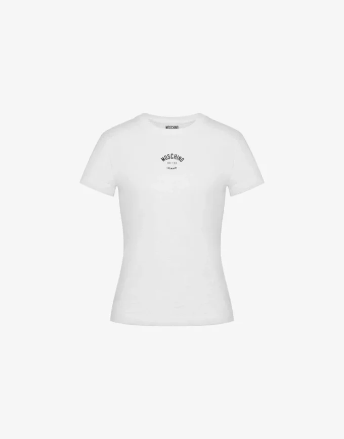 T-shirt in jersey di cotone stampato