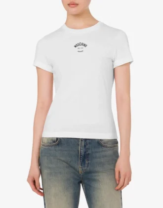 T-shirt in jersey di cotone stampato