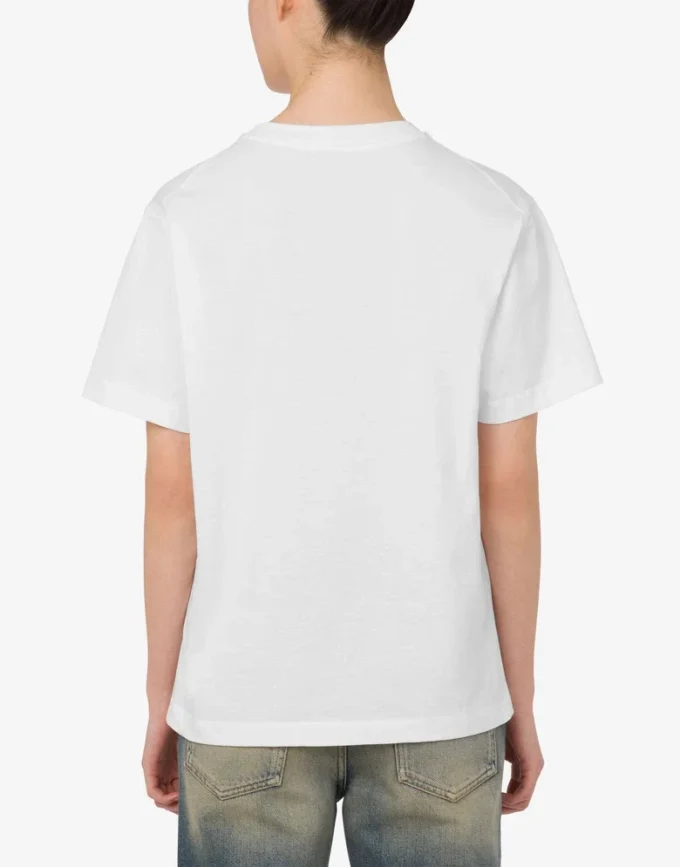 T-shirt in jersey di cotone stampato