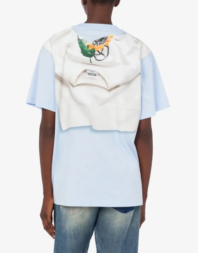 T-shirt in jersey di cotone stampato T-shirt in jersey di cotone stampato