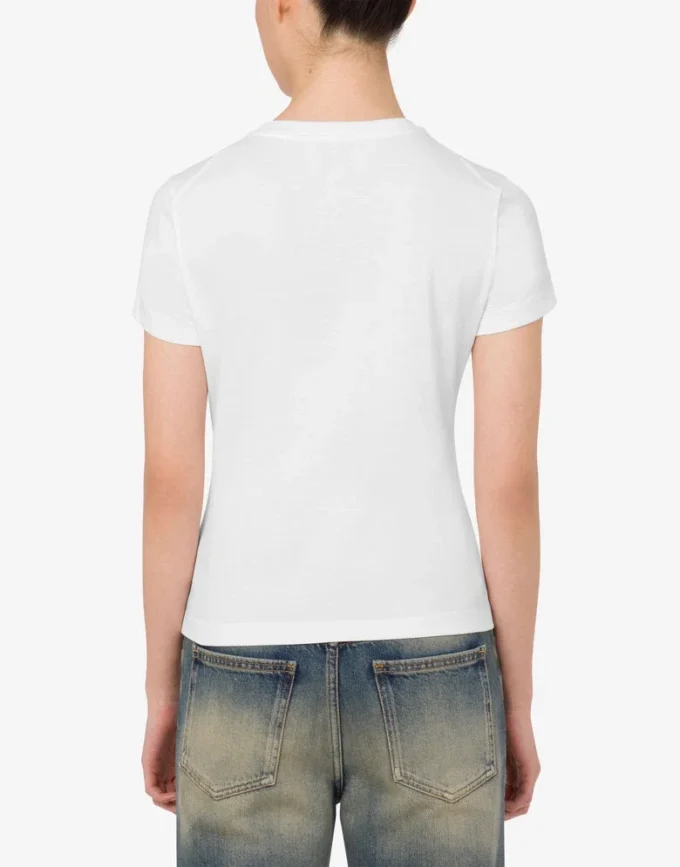 T-shirt in jersey di cotone stampato