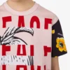 T-shirt in jersey di cotone stampato