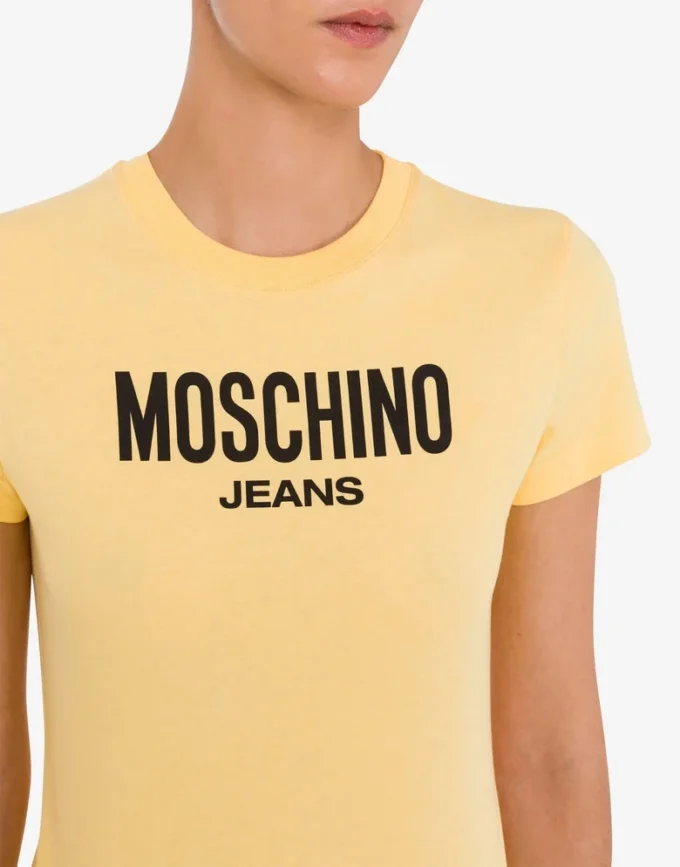 T-shirt in jersey di cotone stampato