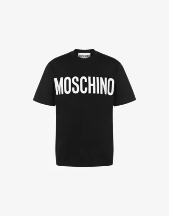 T-shirt in jersey elasticizzato con logo