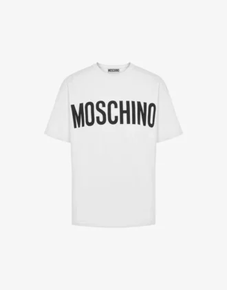 T-shirt in jersey elasticizzato con logo
