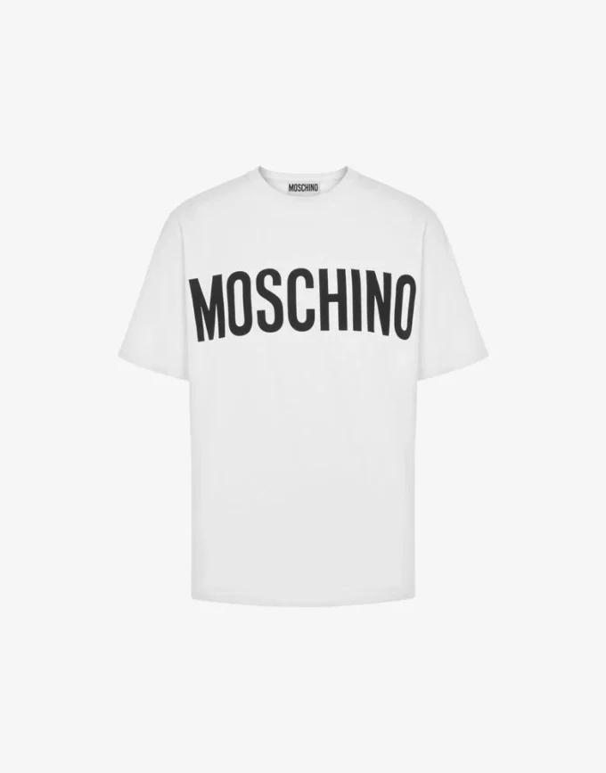 T-shirt in jersey elasticizzato con logo