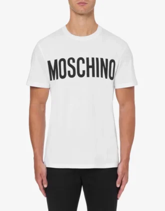 T-shirt in jersey elasticizzato con logo