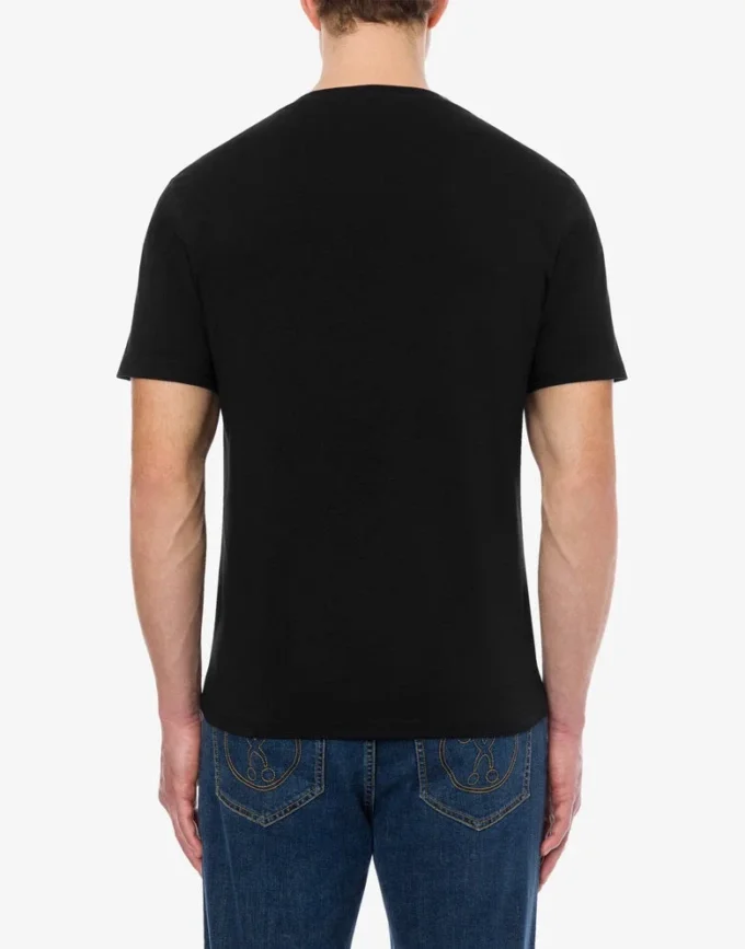 T-shirt in jersey elasticizzato con logo