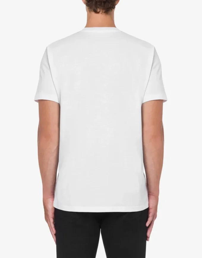 T-shirt in jersey elasticizzato con logo