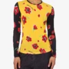 T-shirt in jersey elasticizzato stampato