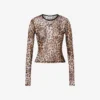 T-shirt in maglia stampata