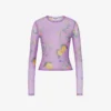 T-shirt in maglia stampata