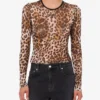 T-shirt in maglia stampata
