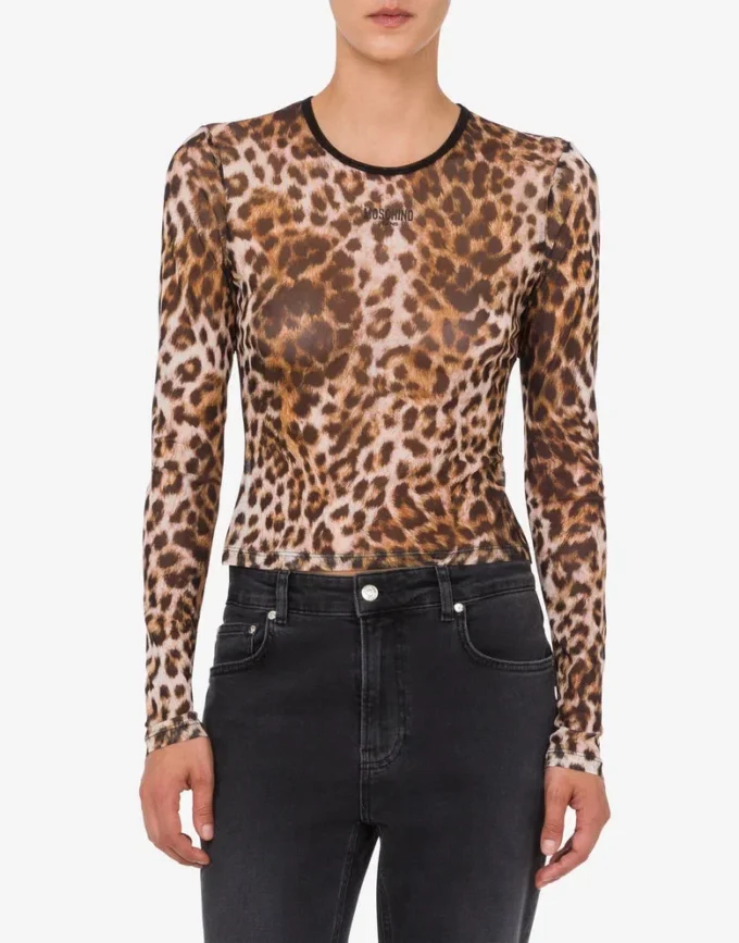 T-shirt in maglia stampata