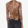 T-shirt in maglia stampata