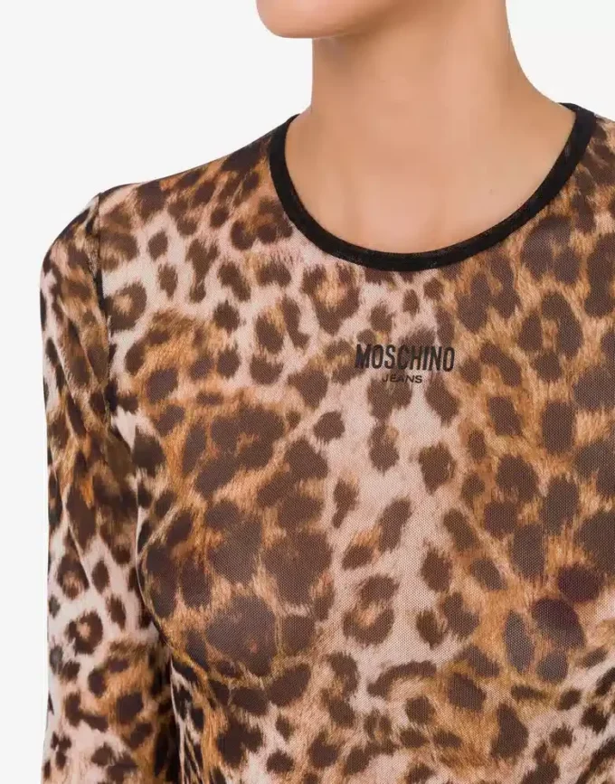 T-shirt in maglia stampata
