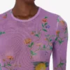 T-shirt in maglia stampata