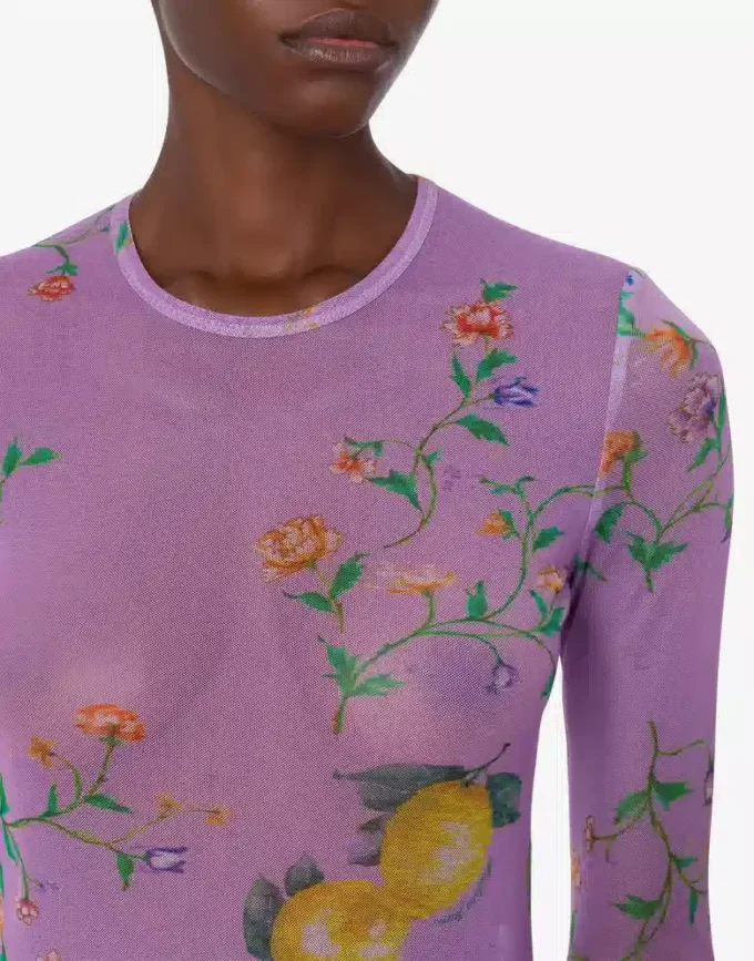 T-shirt in maglia stampata