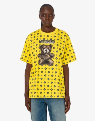 T-shirt Moschino Teddy Bear in jersey di cotone biologico