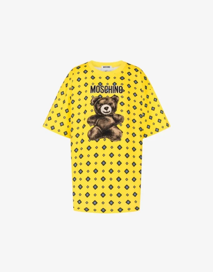 T-shirt Moschino Teddy Bear in jersey di cotone biologico