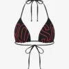 Top bikini in lycra stampata