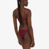 Top bikini in lycra stampata