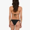 Top bikini in lycra stampata