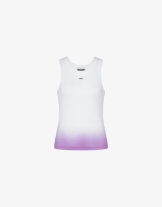 Top in cotone elasticizzato