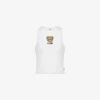 Top in jersey di cotone elasticizzato Moschino Teddy Bear