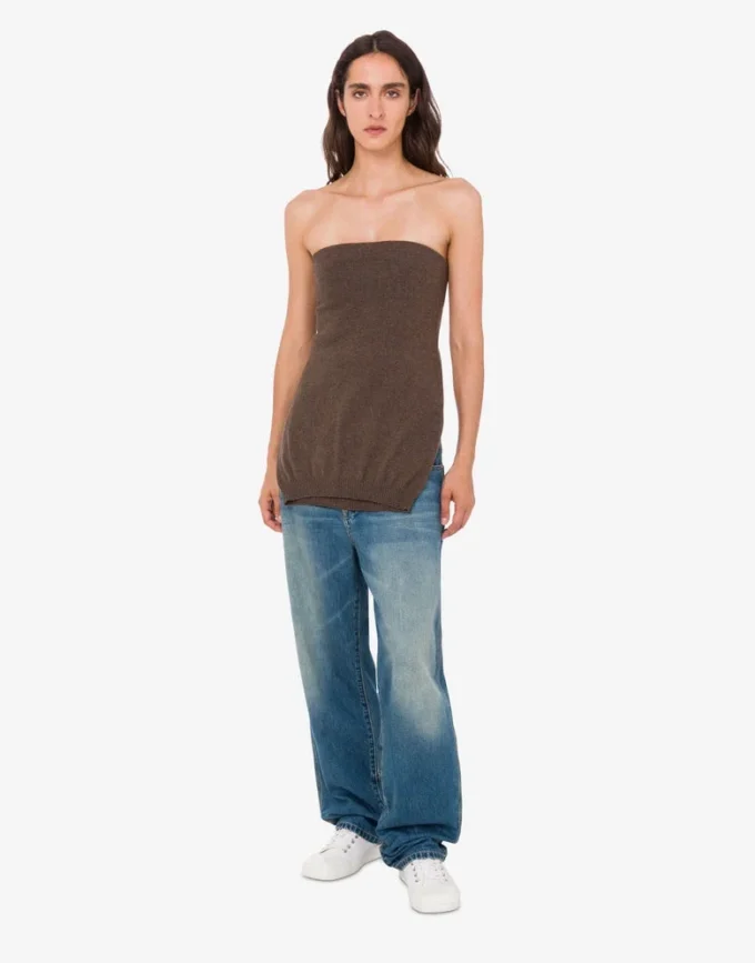 Top in misto lana e cashmere Top in misto lana e cashmere