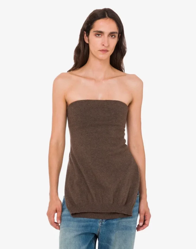 Top in misto lana e cashmere Top in misto lana e cashmere