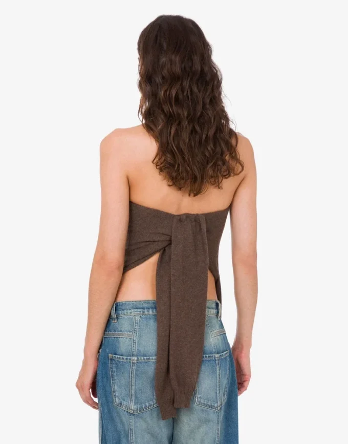 Top in misto lana e cashmere Top in misto lana e cashmere