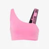 Top sportivo in jersey di cotone elasticizzato