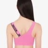Top sportivo in jersey di cotone elasticizzato